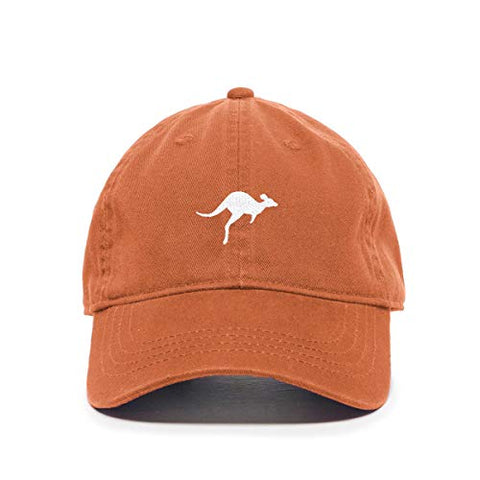 Kangaroo Baseball Cap Embroidered Cotton Adjustable Dad Hat