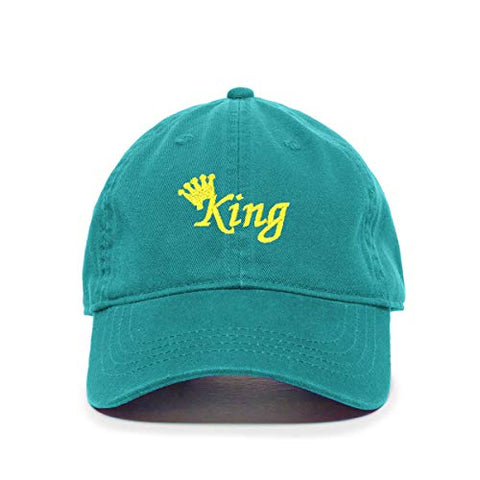 King Baseball Cap Embroidered Cotton Adjustable Dad Hat