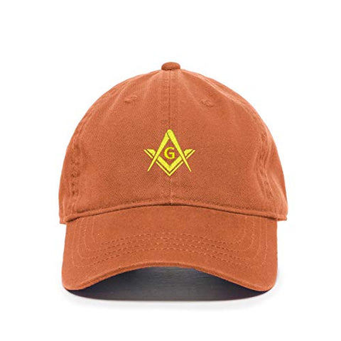 Masonic Symbol Baseball Cap Embroidered Cotton Adjustable Dad Hat