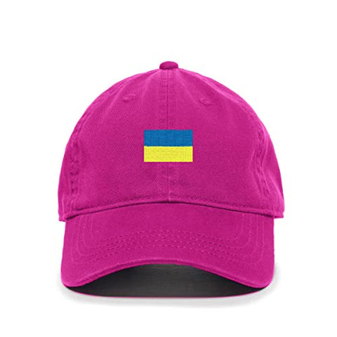 Ukraine Flag Baseball Cap Embroidered Cotton Adjustable Dad Hat