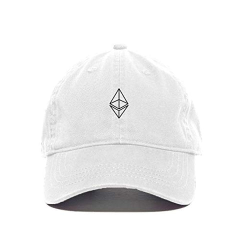 Ethereum Cryptocurrency Baseball Cap Embroidered Cotton Adjustable Dad Hat