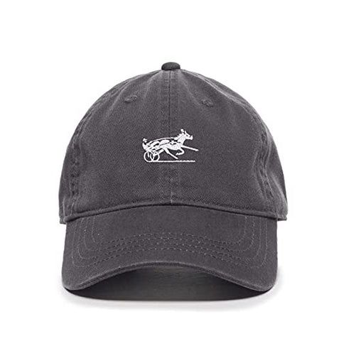 Horse Racing Baseball Cap Embroidered Cotton Adjustable Dad Hat