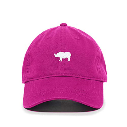 Rhino Baseball Cap Embroidered Cotton Adjustable Dad Hat