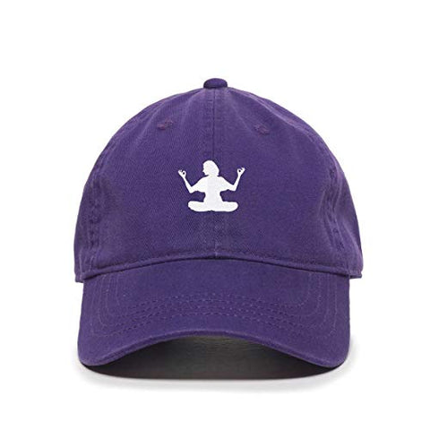 Yoga Lady Baseball Cap Embroidered Cotton Adjustable Dad Hat