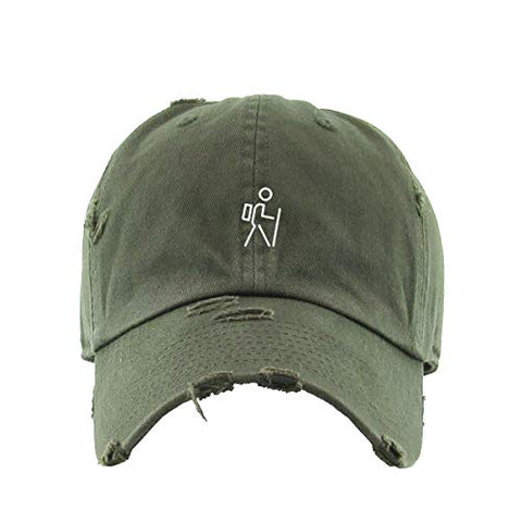 Hiker Hiking Vintage Baseball Cap Embroidered Cotton Adjustable Distressed Dad Hat