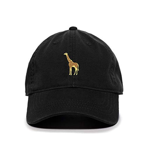 Giraffe Baseball Cap Embroidered Cotton Adjustable Dad Hat