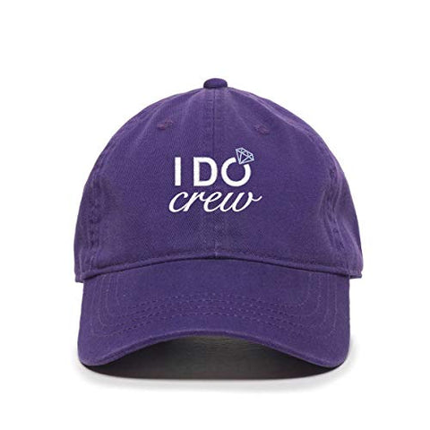 I Do Crew Baseball Cap Embroidered Cotton Adjustable Dad Hat