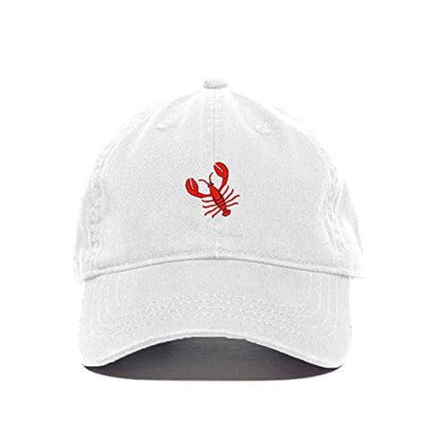Lobster Baseball Cap Embroidered Cotton Adjustable Dad Hat