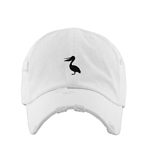 Pelican Vintage Baseball Cap Embroidered Cotton Adjustable Distressed Dad Hat