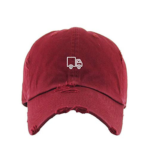 Delivery Truck Vintage Baseball Cap Embroidered Cotton Adjustable Distressed Dad Hat