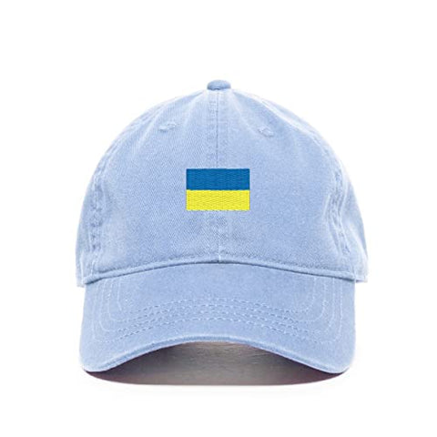 Ukraine Flag Baseball Cap Embroidered Cotton Adjustable Dad Hat