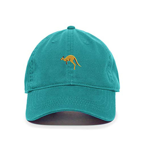 Kangaroo Baseball Cap Embroidered Cotton Adjustable Dad Hat