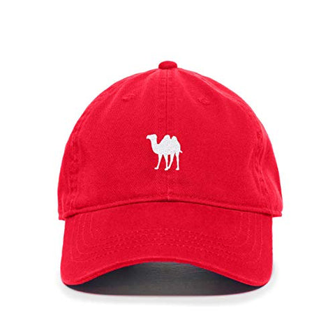 Camel Baseball Cap Embroidered Cotton Adjustable Dad Hat