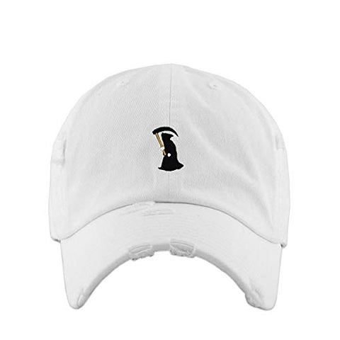 Reaper Angel of Death Vintage Baseball Cap Embroidered Cotton Adjustable Distressed Dad Hat