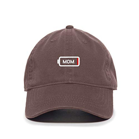 Mom Battery Dying Baseball Cap Embroidered Cotton Adjustable Dad Hat