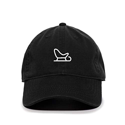 Snow Sled Baseball Cap Embroidered Cotton Adjustable Dad Hat