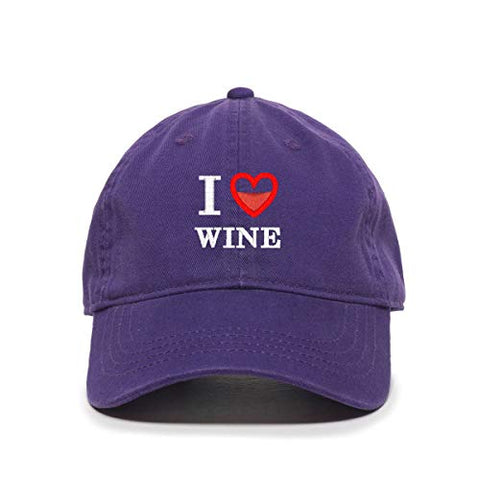 I Love Vine Baseball Cap Embroidered Cotton Adjustable Dad Hat