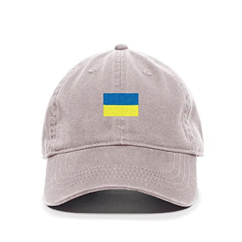 Ukraine Flag Baseball Cap Embroidered Cotton Adjustable Dad Hat