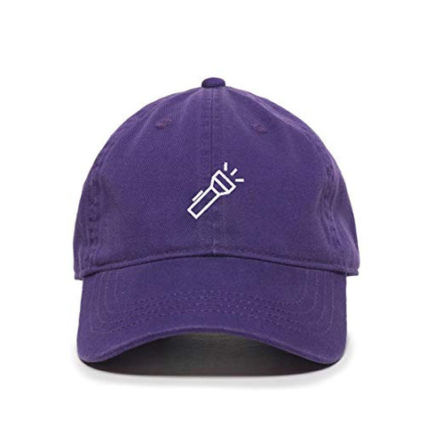 Flashlight Baseball Cap Embroidered Cotton Adjustable Dad Hat