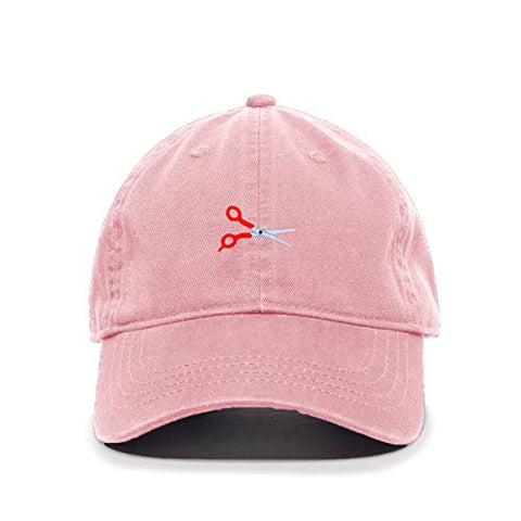 Scissor Baseball Cap Embroidered Cotton Adjustable Dad Hat