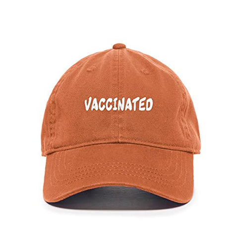 Vaccinated Baseball Cap Embroidered Cotton Adjustable Dad Hat