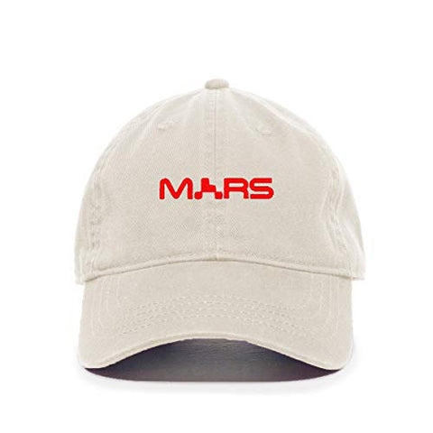 Mars NASA Logo Baseball Cap Embroidered Cotton Adjustable Dad Hat