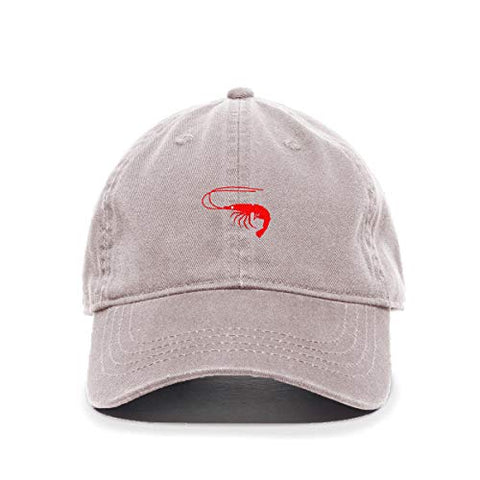 Shrimp Baseball Cap Embroidered Cotton Adjustable Dad Hat