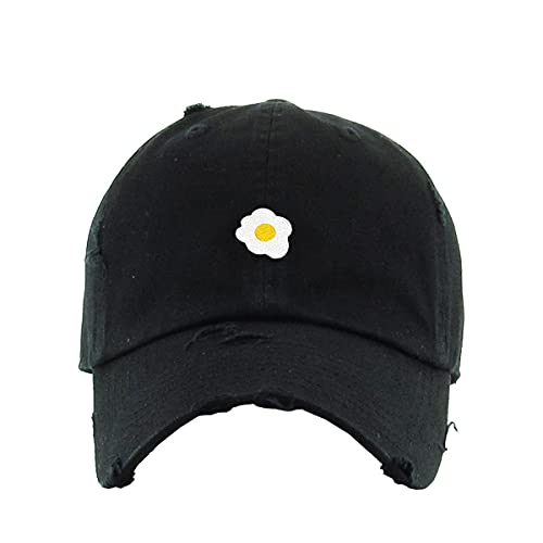 Scrambled Egg Vintage Baseball Cap Embroidered Cotton Adjustable Distressed Dad Hat