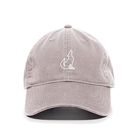 Coyote Baseball Cap Embroidered Cotton Adjustable Dad Hat