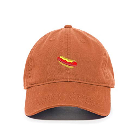 Hotdog Sandwich Baseball Cap Embroidered Cotton Adjustable Dad Hat