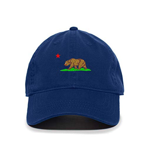 California Bear Baseball Cap Embroidered Cotton Adjustable Dad Hat