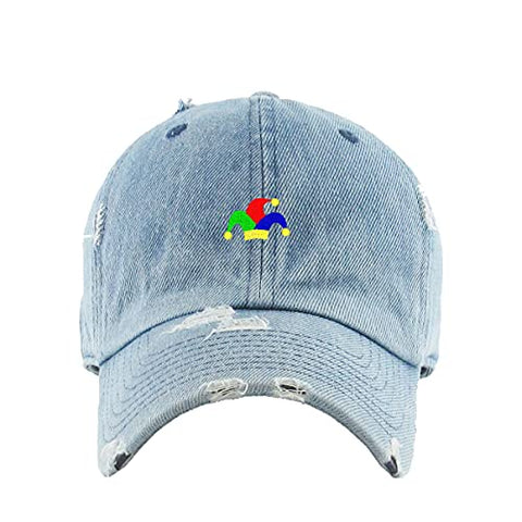 Clown Hat Vintage Baseball Cap Embroidered Cotton Adjustable Distressed Dad Hat