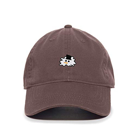 Melting Snowman Baseball Cap Embroidered Cotton Adjustable Dad Hat