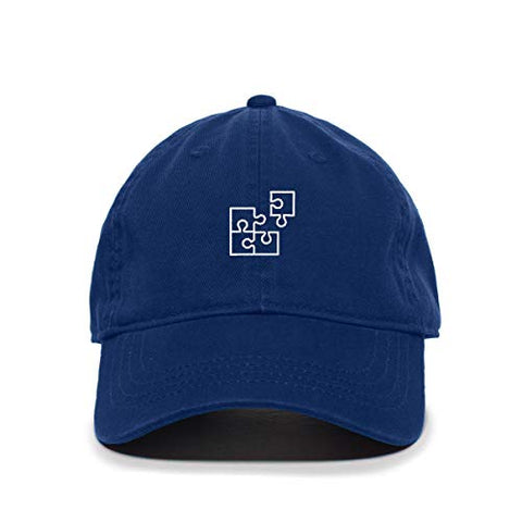 Puzzle Baseball Cap Embroidered Cotton Adjustable Dad Hat