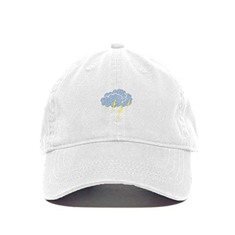 Storm Cloud Baseball Cap Embroidered Cotton Adjustable Dad Hat