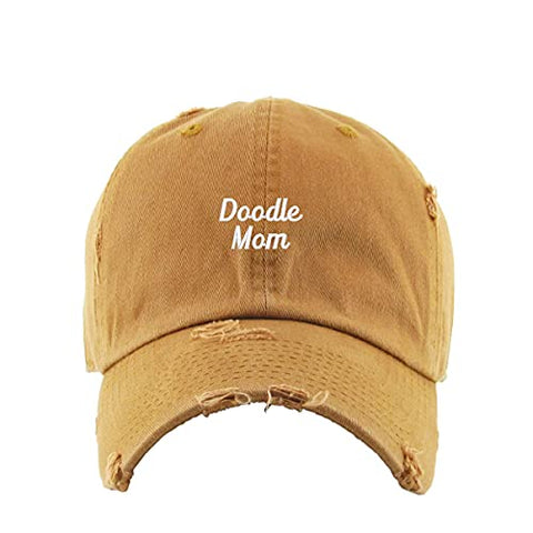 Doogle Mom Vintage Baseball Cap Embroidered Cotton Adjustable Distressed Dad Hat