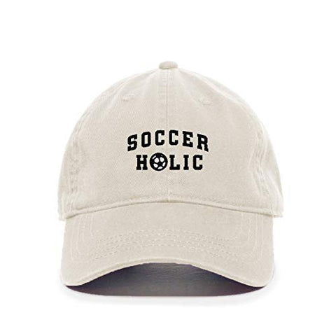 Soccer Holic Baseball Cap Embroidered Cotton Adjustable Dad Hat