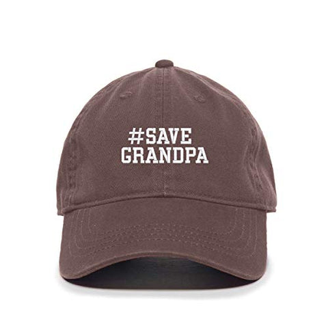 Save Grandpa Baseball Cap Embroidered Cotton Adjustable Dad Hat