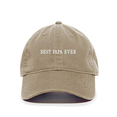 Best Papa Ever Baseball Cap Embroidered Cotton Adjustable Dad Hat