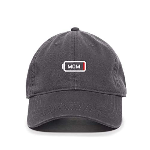 Mom Battery Dying Baseball Cap Embroidered Cotton Adjustable Dad Hat