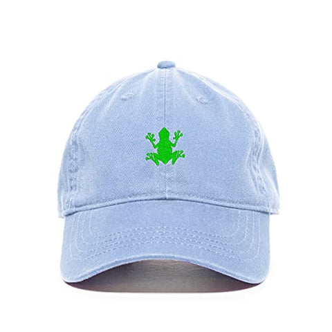 Bullfrog Baseball Cap Embroidered Cotton Adjustable Dad Hat