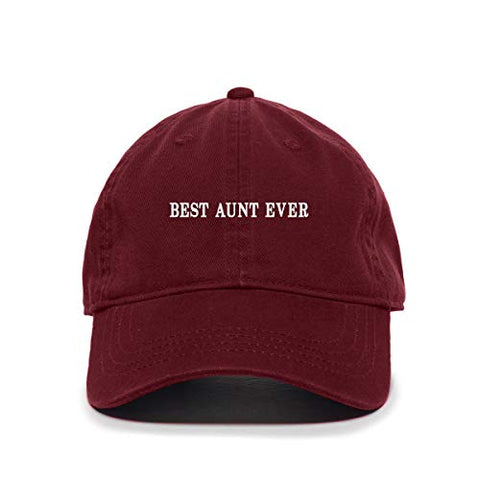 Best Aunt Ever Baseball Cap Embroidered Cotton Adjustable Dad Hat