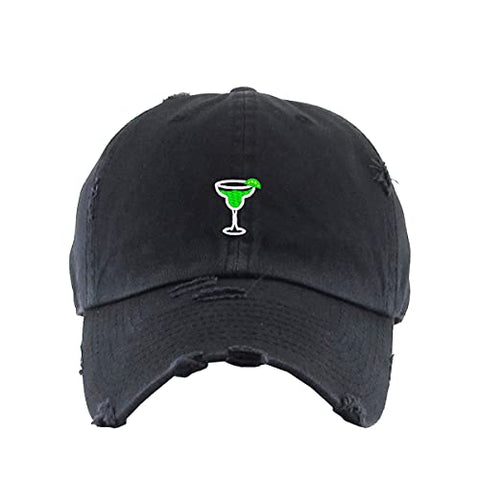 Margarita Vintage Baseball Cap Embroidered Cotton Adjustable Distressed Dad Hat