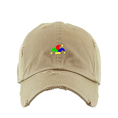 Clown Hat Vintage Baseball Cap Embroidered Cotton Adjustable Distressed Dad Hat