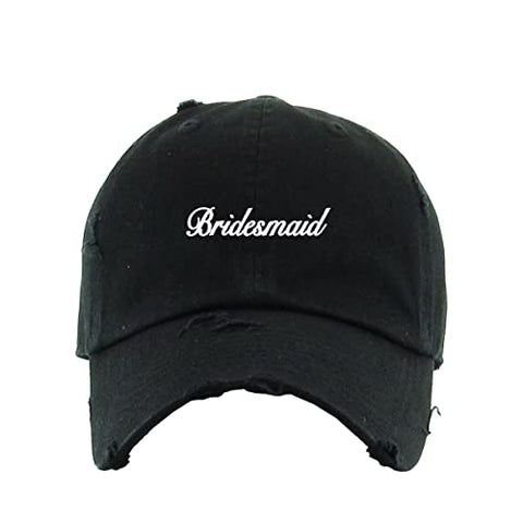 Bridesmaid Vintage Baseball Cap Embroidered Cotton Adjustable Distressed Dad Hat