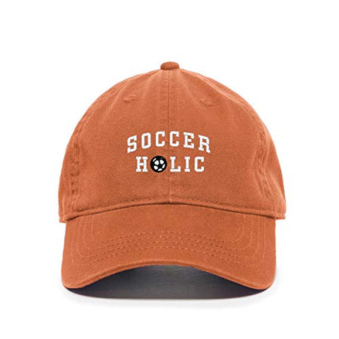 Soccer Holic Baseball Cap Embroidered Cotton Adjustable Dad Hat