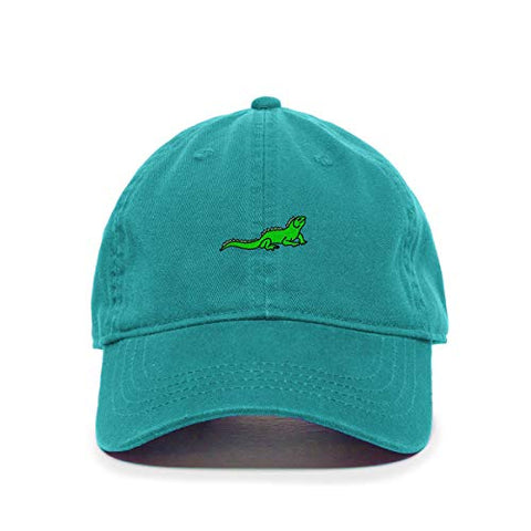 Iguana Baseball Cap Embroidered Cotton Adjustable Dad Hat