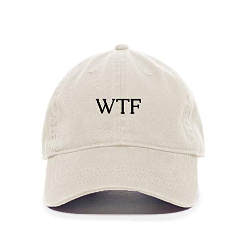 WTF What The Fuck Baseball Cap Embroidered Cotton Adjustable Dad Hat