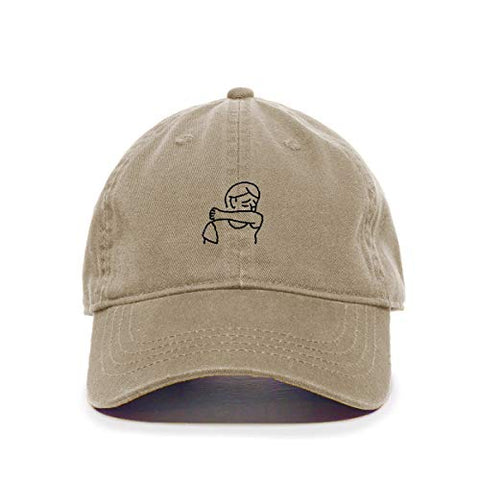 Coughing Guy Baseball Cap Embroidered Cotton Adjustable Dad Hat