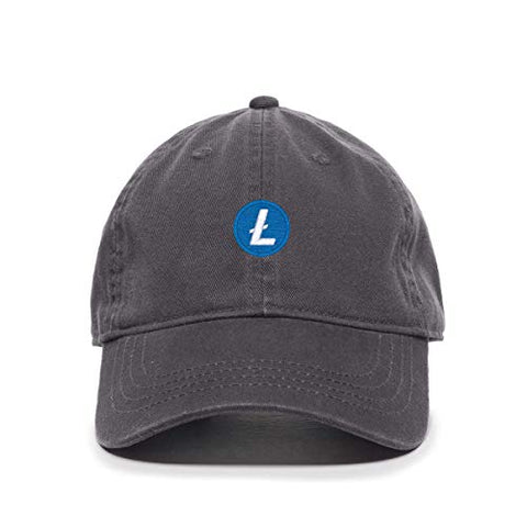 Litecoin Cryptocurrency Baseball Cap Embroidered Cotton Adjustable Dad Hat